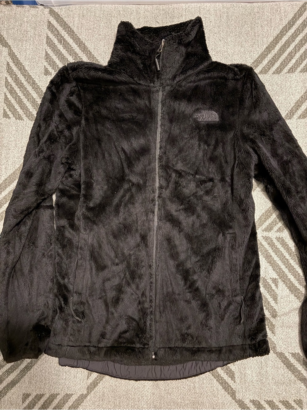 The North Face Women's Black Plush Full-Zip Teddy Jacket